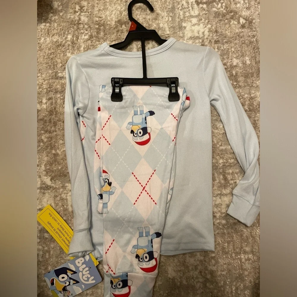 Bluey Kids Pajamas - Light Blue size 8-NWT